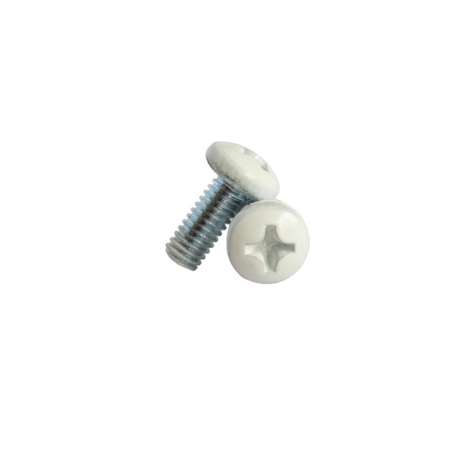 2 ud. tornillo blanco M4x10 para florones metálicos