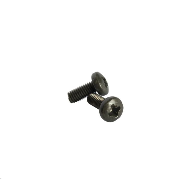 2 ud. tornillo negro M4x10 para florones metálicos