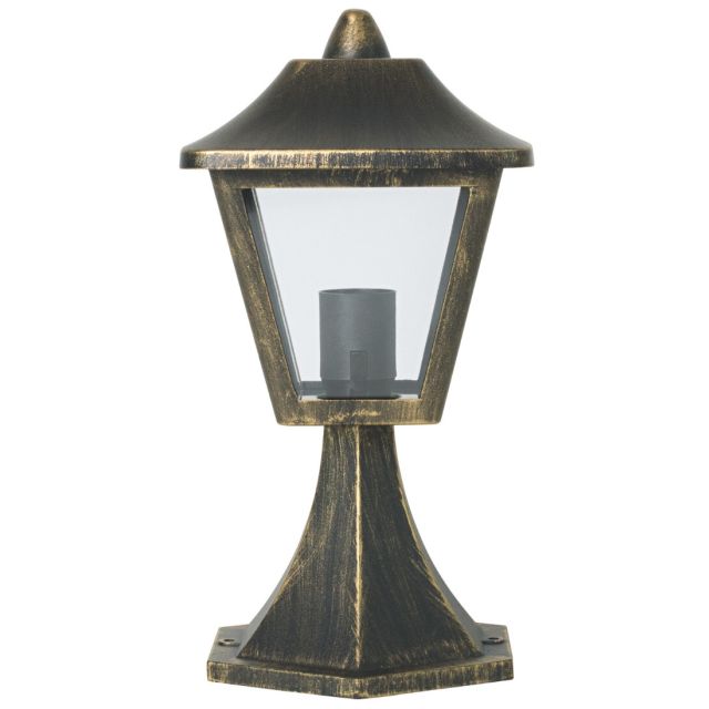 Aplique sobre muro de exterior de aluminio Classic Tradition E27 IP44 oro viejo (Ledvance 4058075206342)