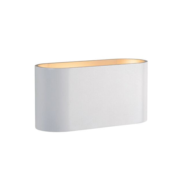 Aplique de pared blanco oval de aluminio G9 Squalla (Spectrum SLIP006001)