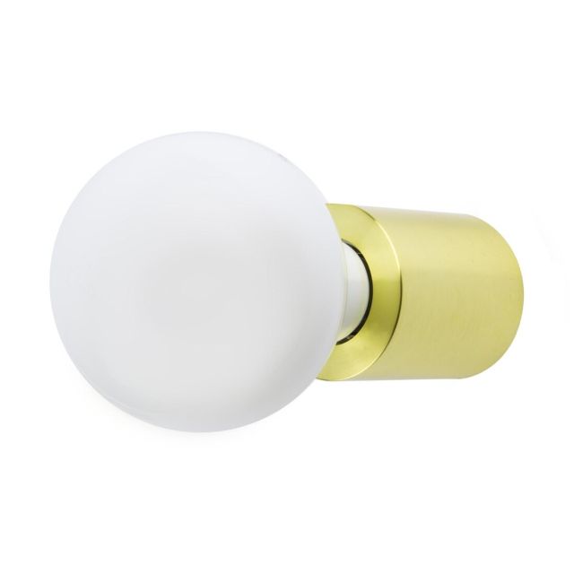 Aplique Ten de aluminio oro satinado E27 ø60mm. (Faro 62153)