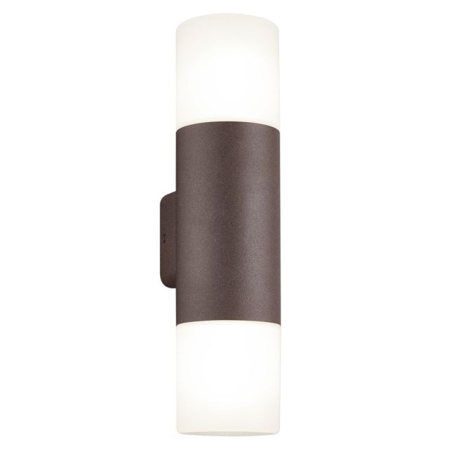 Aplique de pared doble Hoosic óxido 2xE27 IP44 (Trio Lighting 222260224)