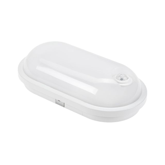 Aplique Led exterior oval sensor PIR 20W 1850Lm 4000°K IP54 (Spectrum SLI04146NW)