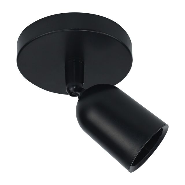 Foco Solis GU10 de policarbonato negro (Spectrum SLIP005041)