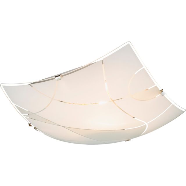 Plafón Paranja cuadrado E27 (Globo 40403-1)