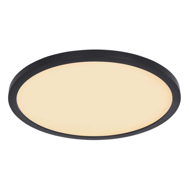 Plafón Led retroiluminado Sapana negro Ø29,4 cm 18W 1600Lm IP44 (Globo 41562-24B)