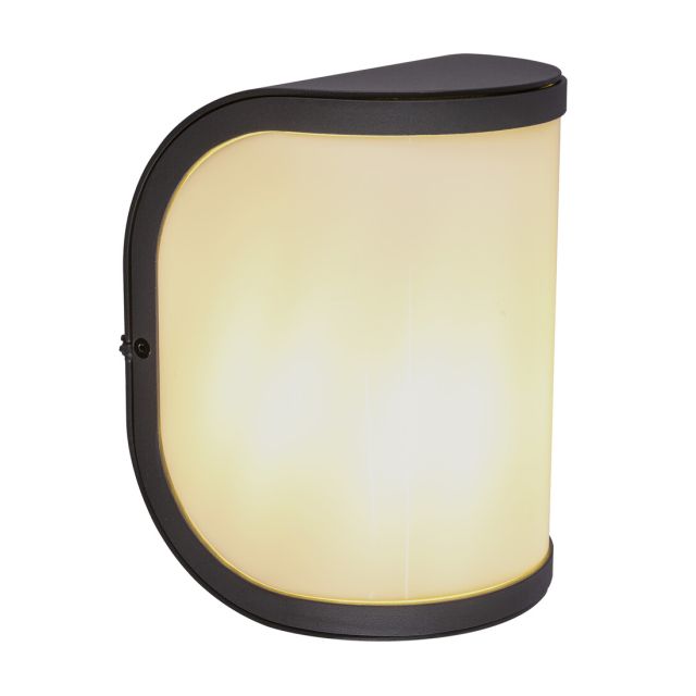 Aplique exterior aluminio negro Segga E27 IP44 (Globo Lighting  32128A)
