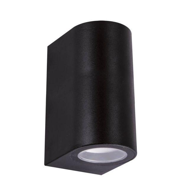 Aplique exterior redondo negro Gamp 2xGU10 IP54 ø68 (Strühm 04017)