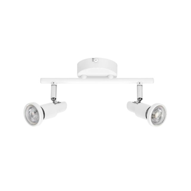 Regleta 2 focos Spot blanco GU10 3.4W 2700K (Ledvance 833876)