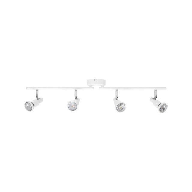 Regleta 4 focos Spot blanco GU10 3.4W 2700K (Ledvance 833913)