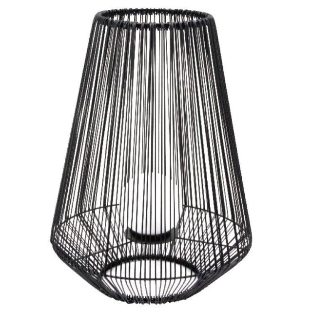 Lámpara Led solar jaula cuerda marrón Ø37,5 x 50,8cm. (Galix G2125/50)
