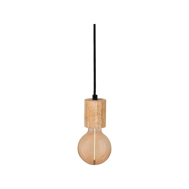 Lámpara colgante madera 1xE27 Cylinder 1906  Ø100mm  (Ledvance 092503)