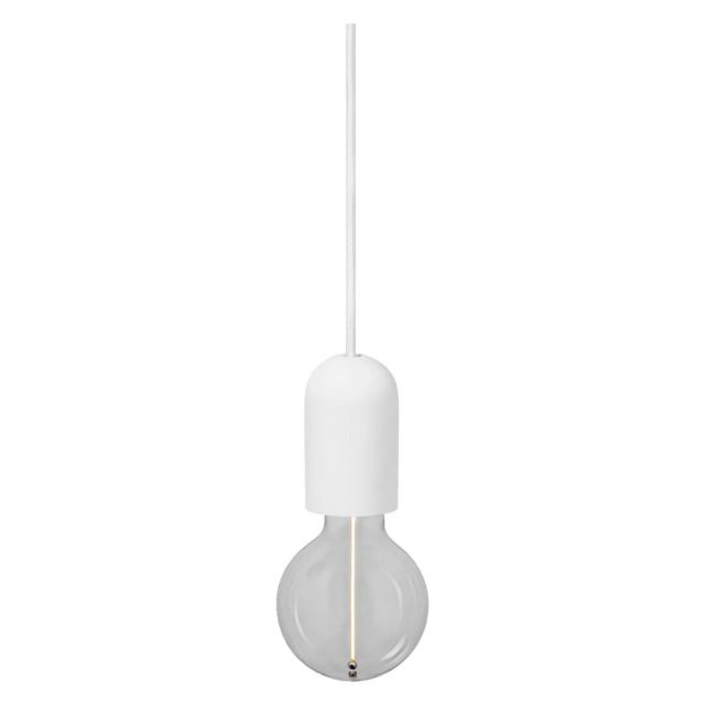 Lámpara colgante yeso blanca 1xE27 Plaster 1906 (Ledvance 092640)