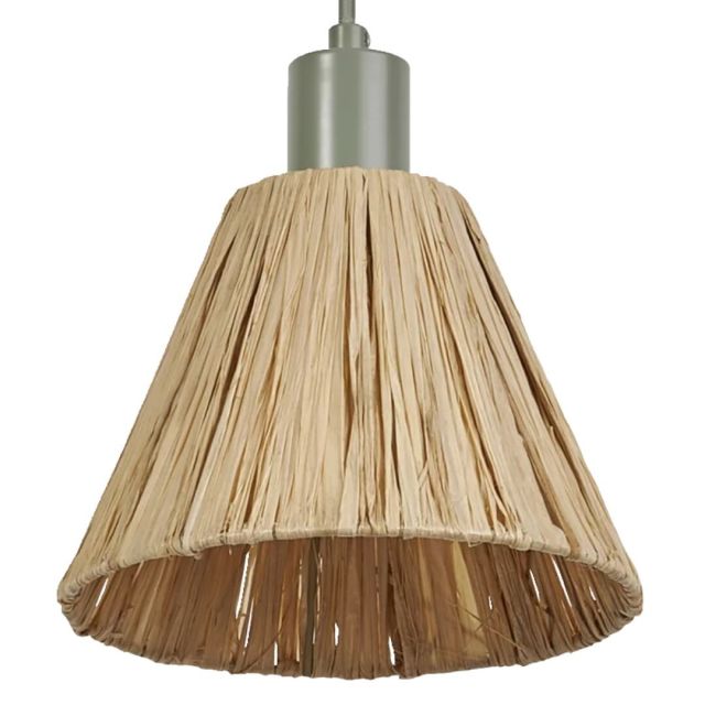 Lámpara colgante rafia verde 1xE27 Raffia Decor (Ledvance 838154)