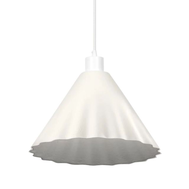 Lámpara colgante papel blanca Pulp decor 1XE27 (Ledvance 837904)