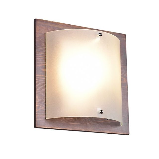 Aplique pared madera roble Pali E27 IP20 (Trio 212600156)