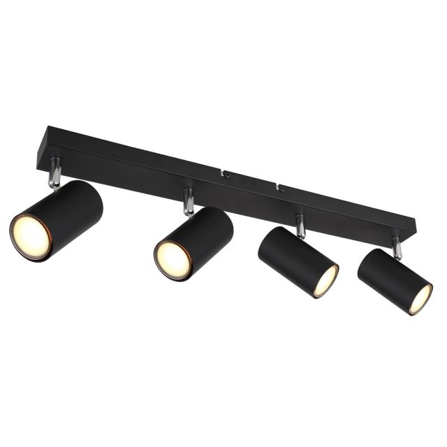Regleta negro Robby 4xGU10 (Globo 57911-4B)