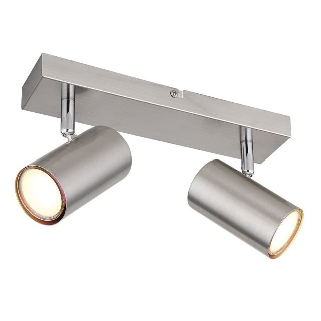 Regleta níquel Robby 2xGU10 (Globo 57911-2)