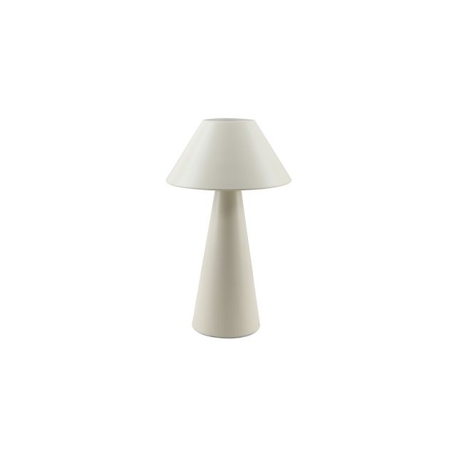 Lámpara de mesa tipo seta metal blanca E27 Máx.25W (F-Bright 1950944-BL)