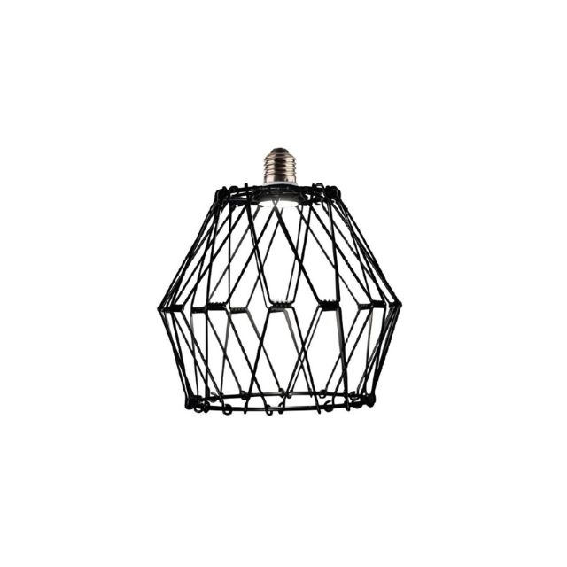 Lámpara de techo led tipo jaula transformable negra E27 4W 3000K 240Lm (F-Bright 2509007-N)