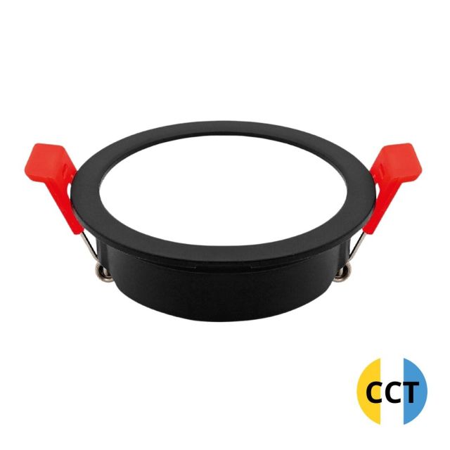 Aro Led redondo empotrable compacto 4W ø75mm negro Lumati CCT (GSC 200400011)