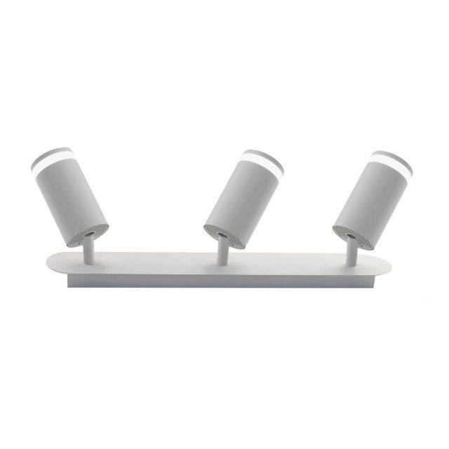 Foco aluminio blanco Divo 3xGU10 40W (Jueric 10575)