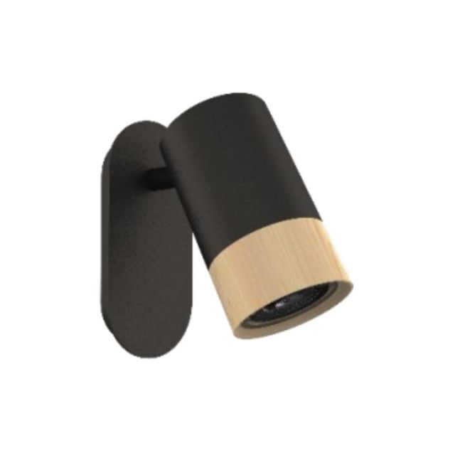 Foco madera negro Stoke GU10 (Jueric 10444)