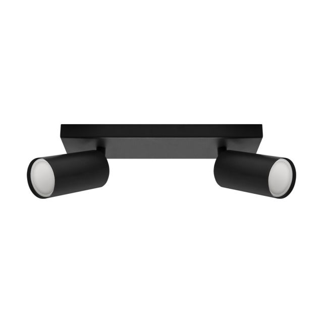 Foco techo negro Manam 2xGU10 IP20 250mm (Strühm 03764)