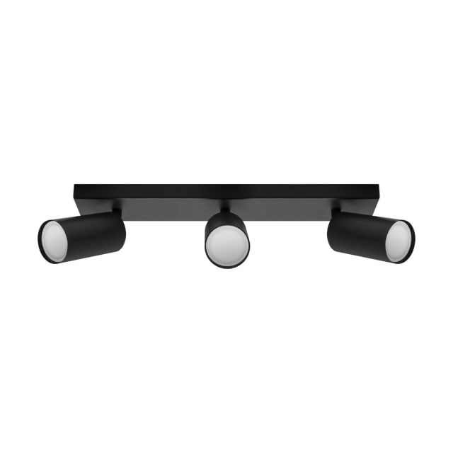 Foco techo negro Manam 3xGU10 IP20 395mm (Strühm 03765)