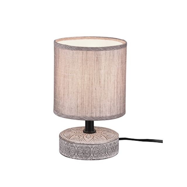 Lámpara sobremesa cerámica marrón Marie 1xE14 IP20 (Trio R50980126)