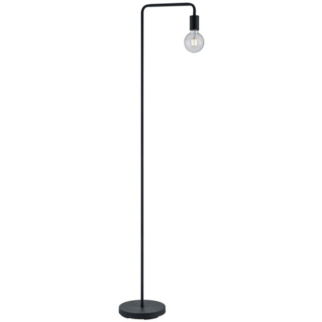 Lámpara de pie metálica modelo Diallo negra E27 149cm. (Trio Lighting 408000132)