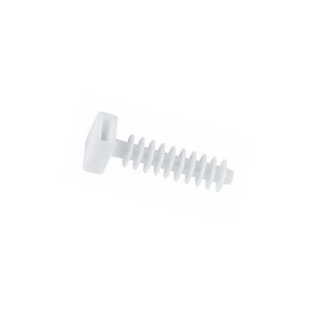 100ud. tacos blancos para bridas ø8mm. (Lapafil 21163)