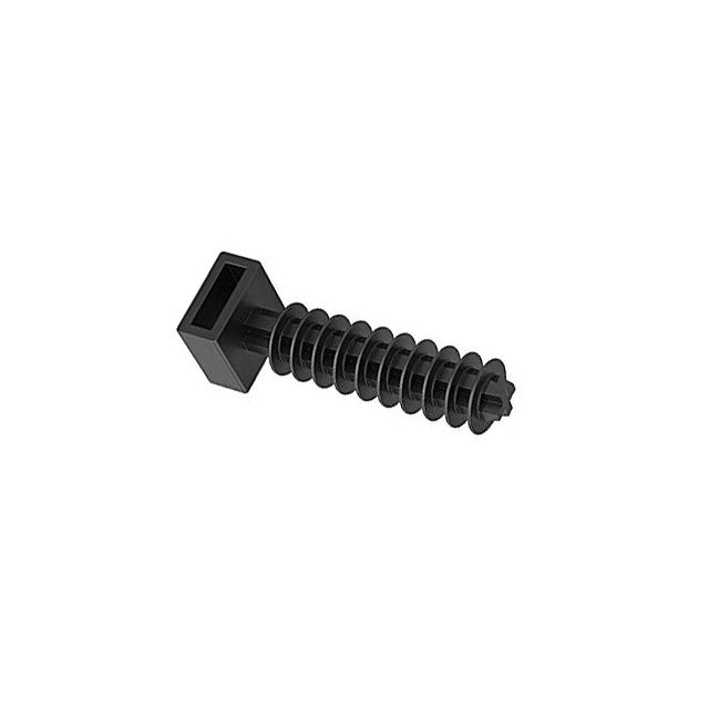 100ud. tacos negros para bridas ø8mm.