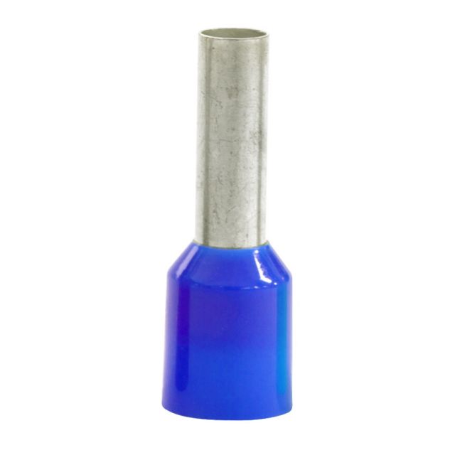 500 ud. puntera hueca doble azul 10mm 2 x 2,5 mm2(Copain BD0250D) -