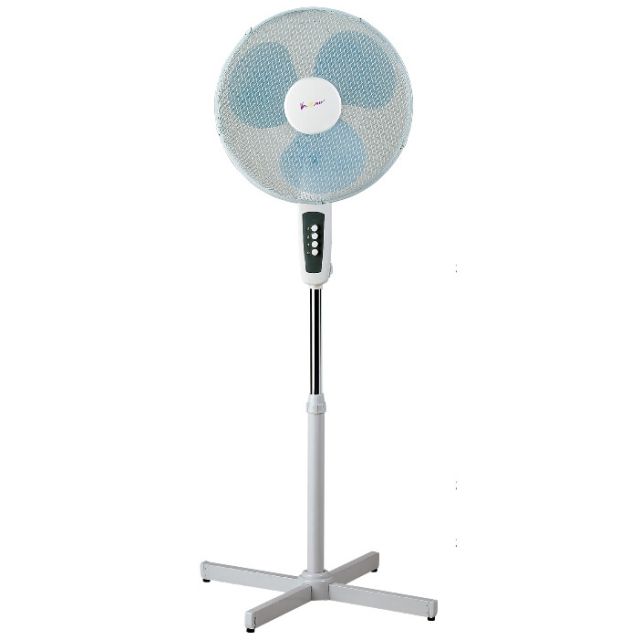 Ventilador de pie oscilante 3 velocidades 55W ø40cm (F-Bright 2433402-S)