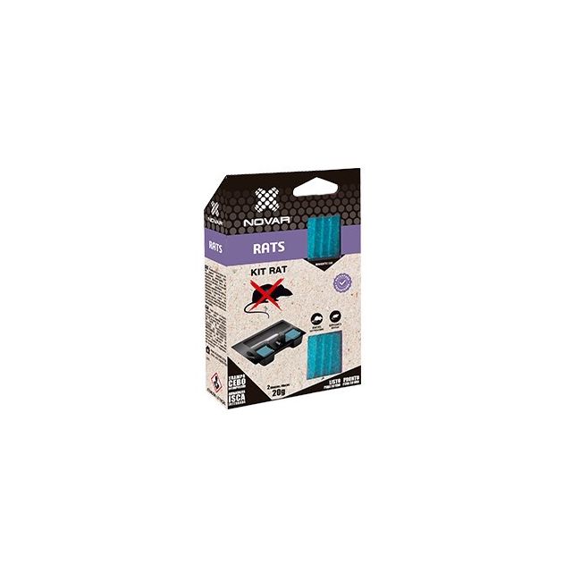 Trampa con cebo para ratas Kit Rat (Novar 4042)