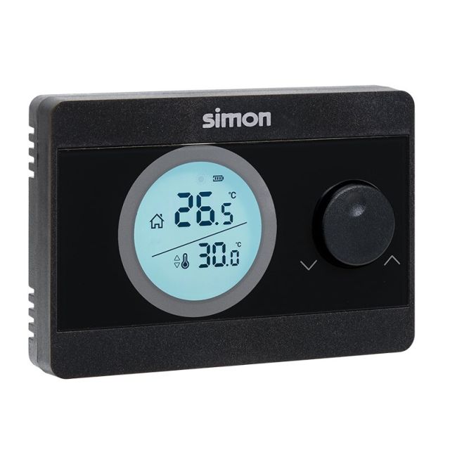Termostato digital ON/OFF negro (Simon AF521101)