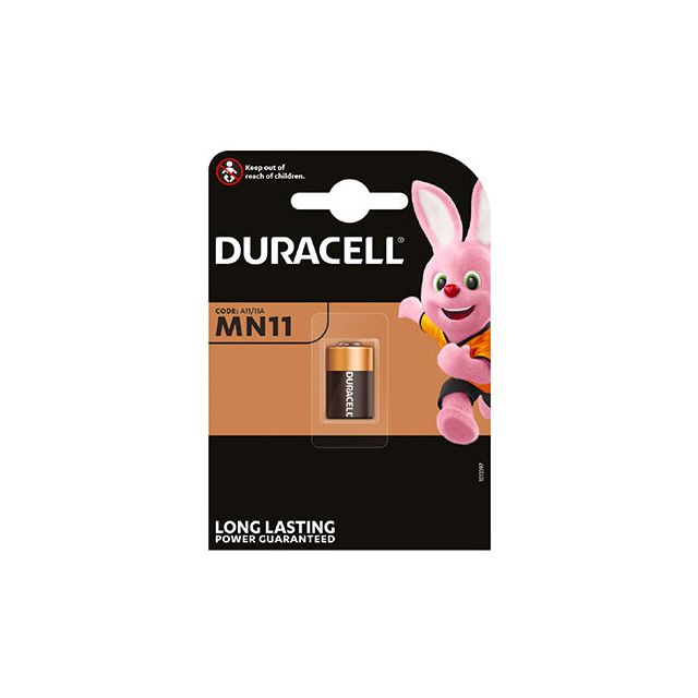 5 uds. pilas alcalinas para mandos y cámaras de fotografía 11A 6V blíster (Duracell 5000394015142)