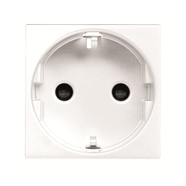 Base schuko bipolar con TTL blanca 250V 16A (Niessen Zenit N2288 BL)
