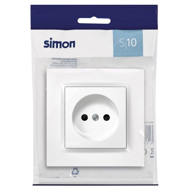 Base bipolar blanco S10 (Simon F1090444030 )