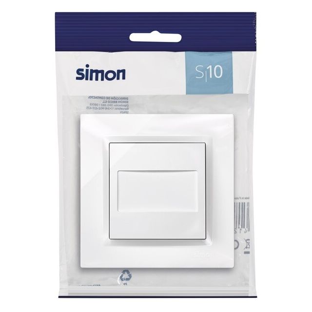 Tapa ciega blanca S10 (Simon F1090800030 )