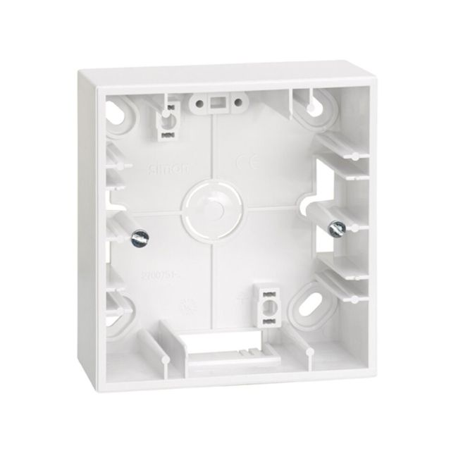 Caja blanca de superficie para un elemento (Simón 27 Play 2700751-030)