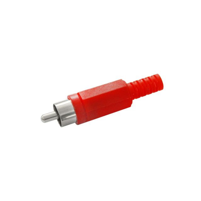 Conector macho coaxial rojo (DH 10.588/R)