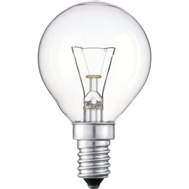 2 uds. lámparas incandescentes esféricas E14 60W (Blíster)