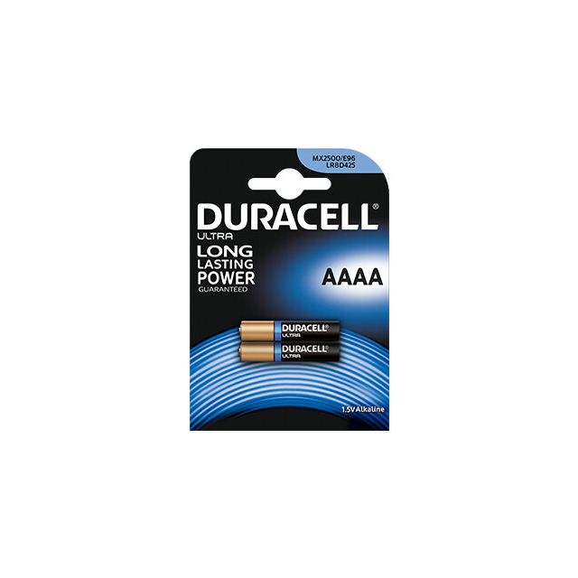 2 uds. pilas Duracell Ultra alcalina LR4A-AAAA (Blíster)