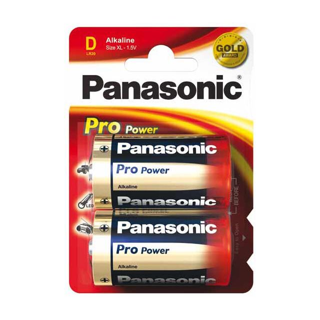 2 uds. pilas Panasonic Xtreme Power alcalina superior 1,5V LR20-D (Blíster)