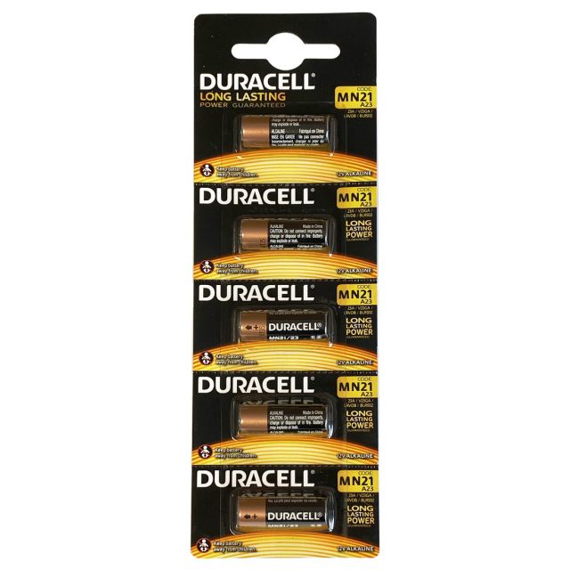 5 uds. pilas para mandos Duracell 23A MN21 12V (Blíster)