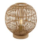 Lámpara de sobremesa de bambú Hildegard E27 Ø30cm (Globo Lighting 15368T)