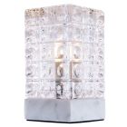Lámpara de mesa de cristal y mármol blanco G9 130x70mm. (F-Bright 1900700-BL)