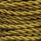 25m. cable decorativo trenzado oro 2x0,75mm2 (Cordón D'or 0901210-D)